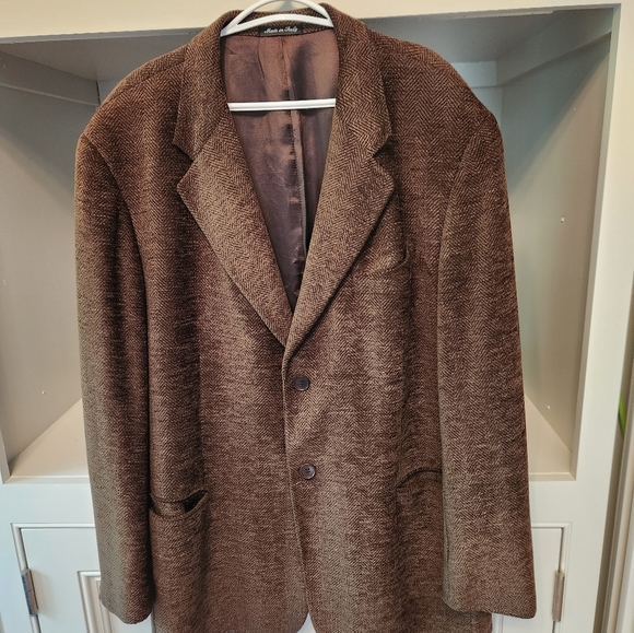 Men's XXL Made in Italy. wool gorgeous soft comfy luxury blazer - Picture 3 of 9